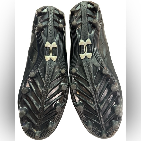 Under Armour Men’s UA Nitro Compfit MICR Silver Black Football Cleats Size 10 - Picture 4 of 13
